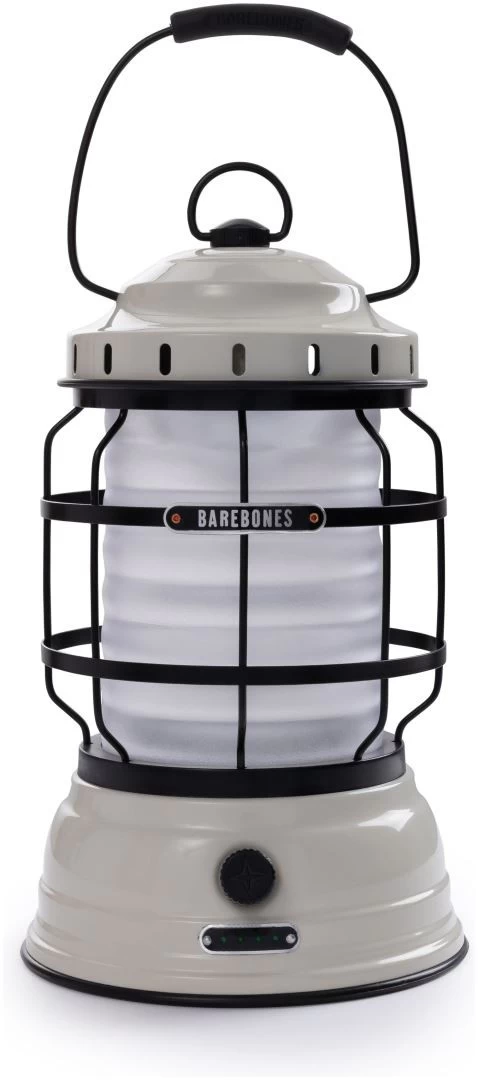 Barebones Forest Lantern Vintage-White 2 Barebones Forest Lantern Vintage-White – Image 2