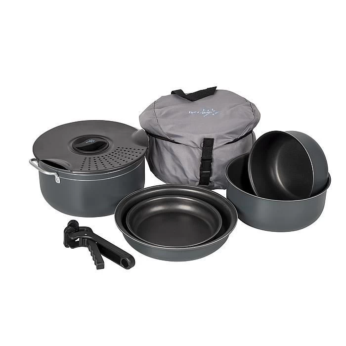 Bo-Camp Cookware Set 7 Pieces Anthracite 2 Bo-Camp Cookware Set 7 Pieces Anthracite – Image 2
