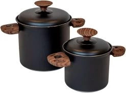 Bo-Camp Set De Cuisson Hading Compact 2 Black-Brown