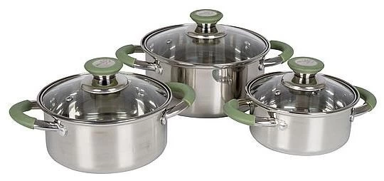 Bo-Camp Sets De Cuisson Elan 1 Plus En 3 Parties Acier Inoxydable Silver 2 Bo-Camp Sets De Cuisson Elan 1 Plus En 3 Parties Acier Inoxydable Silver – Image 2