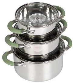 Bo-Camp Sets De Cuisson Elan 1 Plus En 3 Parties Acier Inoxydable Silver 8 Bo-Camp Sets De Cuisson Elan 1 Plus En 3 Parties Acier Inoxydable Silver -Camping Soldes bo camp pannenset elan 1 plus 3 dlg rvs 2