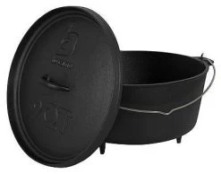 Bo-Camp - Urban Outdoor Dutch Oven 9QT Black -Camping Soldes bo camp urban outdoor dutch oven 9qt 1