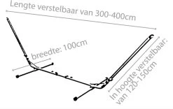 Bo-Garden Hamac Standard Réglable Grey 11 Bo-Garden Hamac Standard Réglable Grey -Camping Soldes bo garden hangmatstandaard verstelbaar grey 1