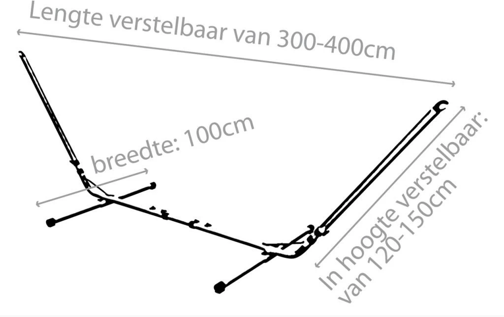 Bo-Garden Hamac Standard Réglable Grey 3 Bo-Garden Hamac Standard Réglable Grey – Image 3