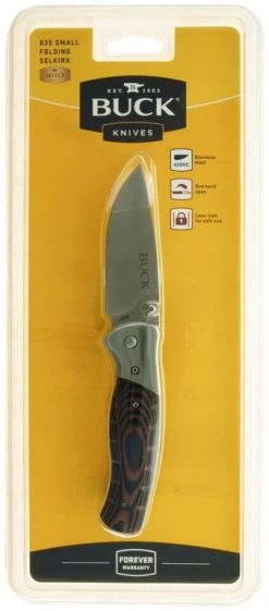 Buck Small Folding Selkirk Micarta Clampack -Camping Soldes buck small folding selkirk micarta clampack 2