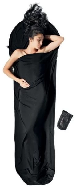 Cocoon Mummy Liner 100% Merino Wool Black