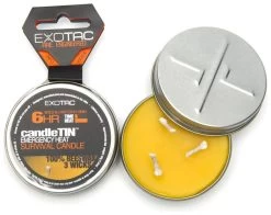 Exotac CandleTIN Small Hot Burn -Camping Soldes exotac candletin small hot burn 1