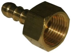 Gimeg 1x Slangpilaar1/4 Inch à L'intérieur Messing Brown