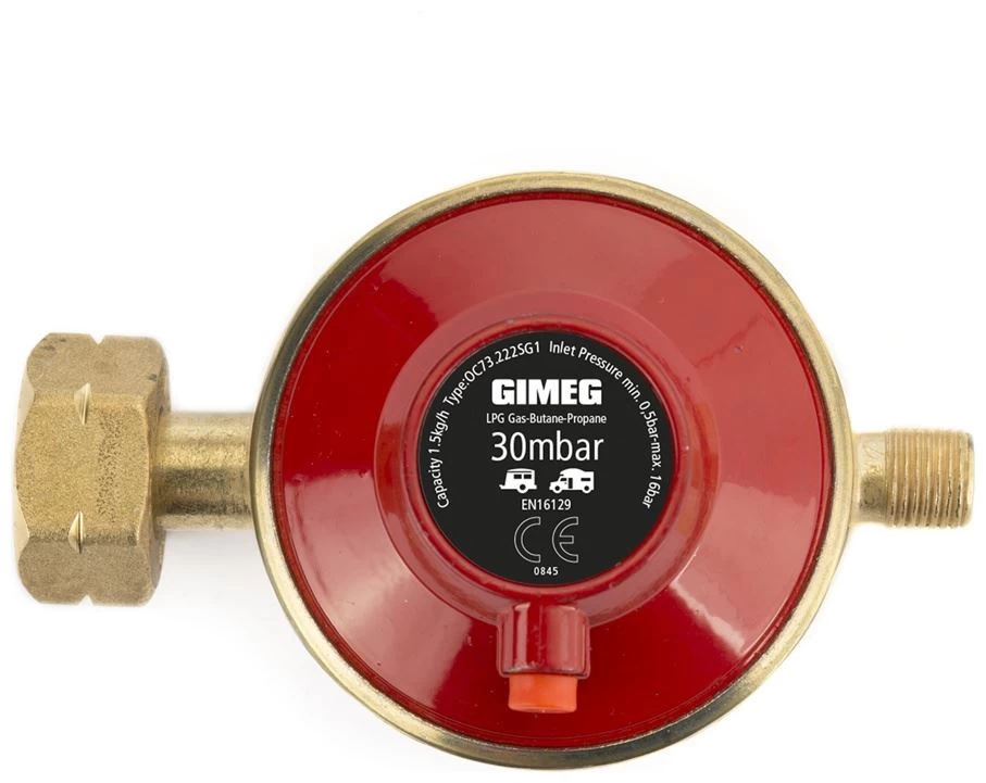Gimeg Régulateur Gaz Protection Anti-arrachement 30Mbar Kombi Avec 1/4 Inch Gauche Red 1 Gimeg Régulateur Gaz Protection Anti-arrachement 30Mbar Kombi Avec 1/4 Inch Gauche Red