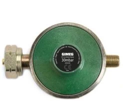 Gimeg Régulateur Gaz Universel 30Mbar Kombi Avec 1/4 Inch Gauche