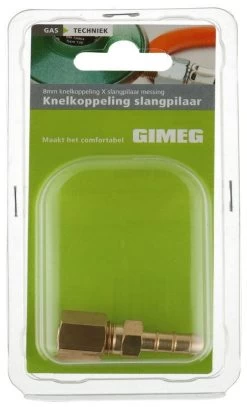 Gimeg Raccord Tétine Avec Raccord à Compression 6/8 Mm -Camping Soldes gimeg slangpilaar met knelkoppeling 6 8 mm 2