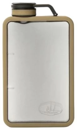 GSI Boulder Flask 6 FL. OZ. Sand -Camping Soldes gsi boulder flask 6 fl oz sand 0 1