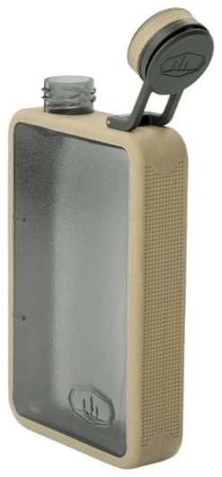 GSI Boulder Flask 6 FL. OZ. Sand -Camping Soldes gsi boulder flask 6 fl oz sand 2