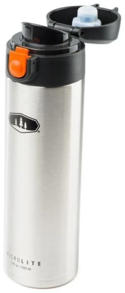GSI Microlite Vacuum Bottle 500 Ml -Camping Soldes gsi microlite vacuum bottle 500 ml stainless 9