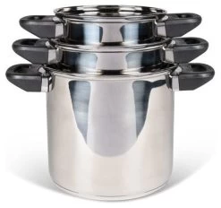 Kampa Space Saver Saucepan Set -Camping Soldes kampa space saver saucepan set 1