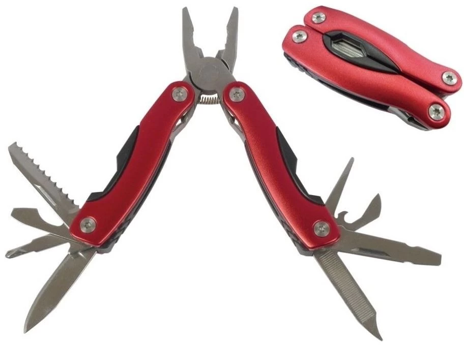 Munkees Stainless Steel Multi Tool Red 2 Munkees Stainless Steel Multi Tool Red – Image 2