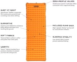 Nemo Tensor Alpine Long Wide -Camping Soldes nemo tensor alpine long wide mountaineering orange 5