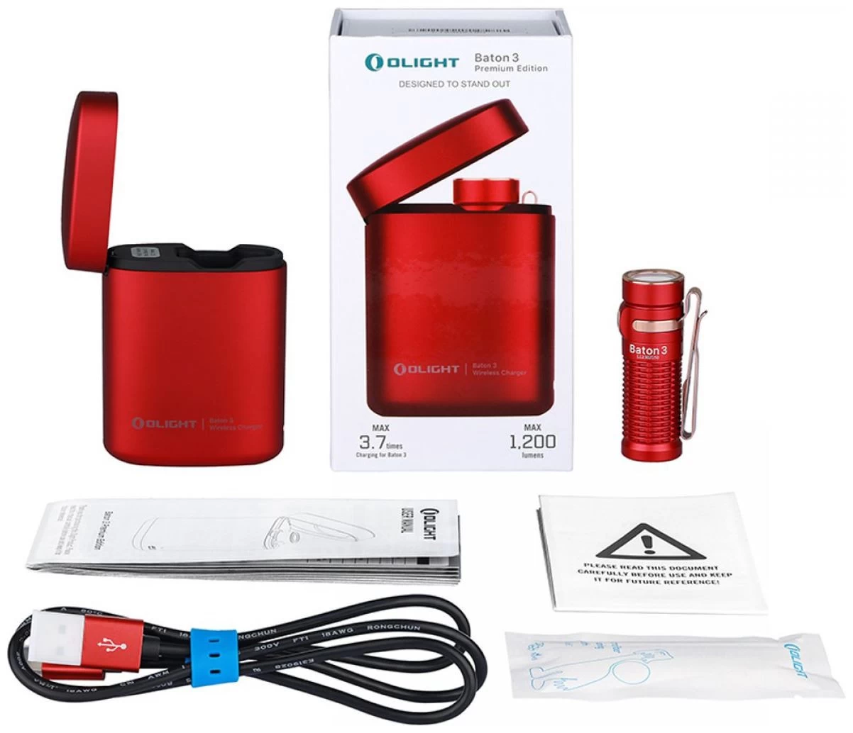 Olight Baton 3 Premium Kit Red 1 Olight Baton 3 Premium Kit Red