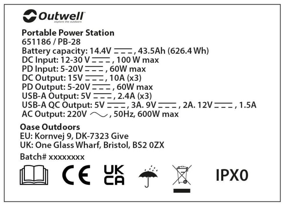 Outwell Akira 600 Power Station 6 Outwell Akira 600 Power Station – Image 6