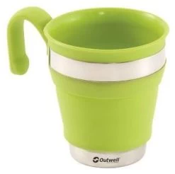 Outwell Collaps Mug -Camping Soldes outwell collaps mug lime green 4