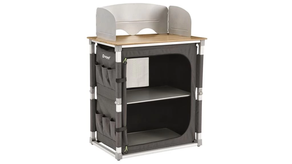 Outwell Padres Kitchen Table W/Bamboo Table Top Shadow Grey 1 Outwell Padres Kitchen Table W/Bamboo Table Top Shadow Grey