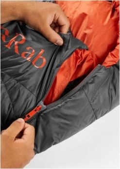 RAB Ascent 500 Long Wide 20 RAB Ascent 500 Long Wide -Camping Soldes rab ascent 500 long wide graphene left zip graphene 8
