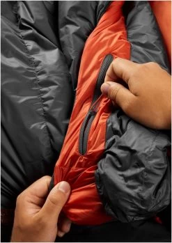 RAB Ascent 500 Long Wide 21 RAB Ascent 500 Long Wide -Camping Soldes rab ascent 500 long wide graphene left zip graphene 9
