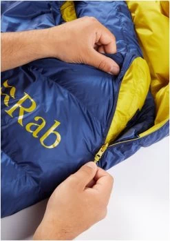 RAB Neutrino 400 Long Wide -Camping Soldes rab neutrino 400 long wide nightfall blue left zip nightfall blue 8
