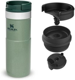 Stanley The NeverLeak Travel Mug 0,47L -Camping Soldes stanley the neverleak travel mug 0 47l green 470 ml green 1