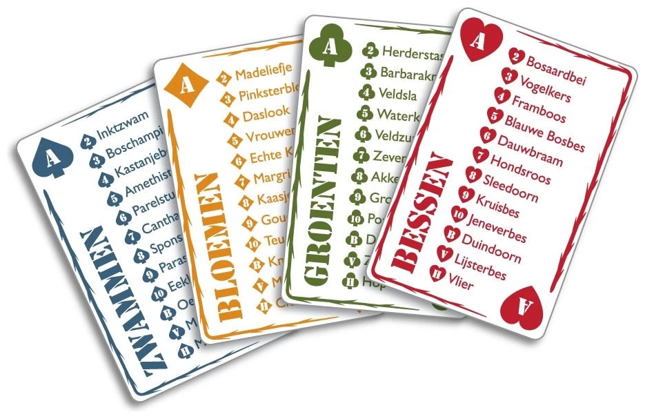 Wilderniskaarten Wilde Eetbare Flora Set Cartes à Jouer 4 Wilderniskaarten Wilde Eetbare Flora Set Cartes à Jouer – Image 4