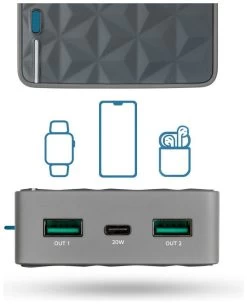 Xtorm Power Bank Pocket 20000 FS304 -Camping Soldes xtorm power bank pocket 20000 fs304 1